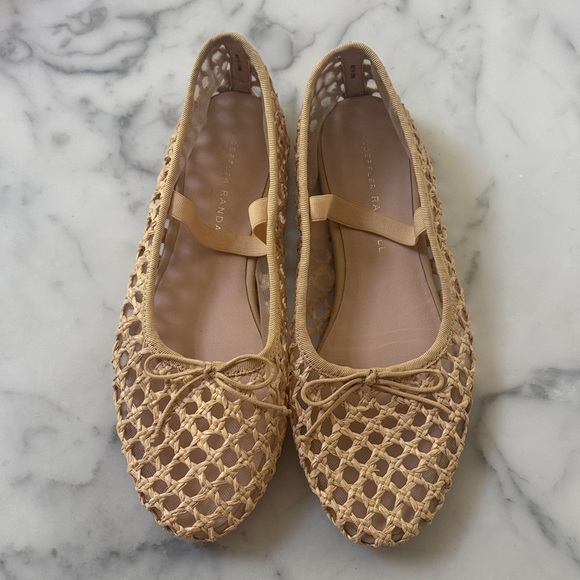 Loeffler Randall Shoes - Loeffler Randall Natural Crochet Ballet Flats